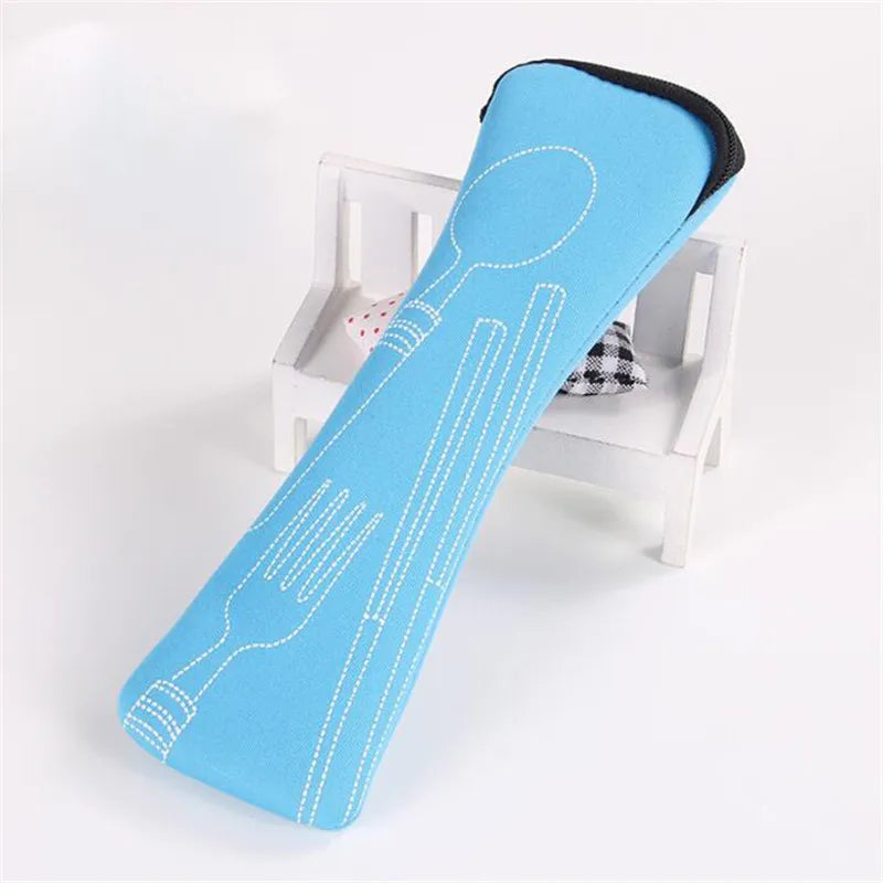 Portable Tableware Bag Cutlery Bag Dinner Set Travel Packaging Storage Box