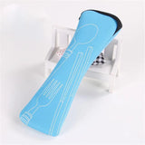 Portable Tableware Bag Cutlery Bag Dinner Set Travel Packaging Storage Box