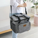 Portable Thermal Cooler Bag Insulated Lunch Box Zipper Tote
