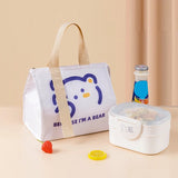 Portable Thermal Lunch Box Bags for Women Kids Food Storage Handbags