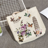 Thick Rope Linen Shoulder Bag High Capacity Summer Travel Beach Shopping Bag