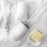 Portable Toothbrush Toothpaste Storage Box Holder with Cup Storage