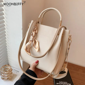 Portable Tote Bucket Bag Autumn Ladies Shoulder Bag