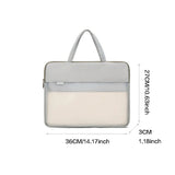 Portable Translucent Briefcase High Capacity File Organize Handbag