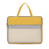Portable Translucent Briefcase High Capacity File Organize Handbag