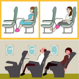 Portable Travel Aviation Seat Foot Pad Adjustable Stand Foot Rest Feet Hammock