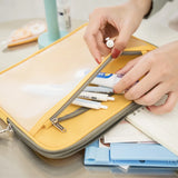Portable Waterproof Briefcase for Travel, Pens, Notebooks, Office Documents