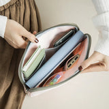 Portable Waterproof Briefcase for Travel, Pens, Notebooks, Office Documents
