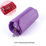 Travel Jewelry Organizer Box Roll PU Leather Jewellery Storage Pouch