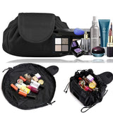 Portable Lazy Cosmetic Bag Fold Organizer Women Drawstring Makeup Cases
