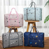 Portable Travel Sport Folding Waterproof Zipper Luggage Bag Tote Storage Pouch