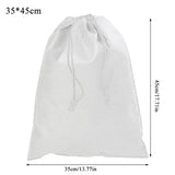 Portable Shoes Bag Travel Storage Drawstring Dust Bags Non-woven Gift Protector