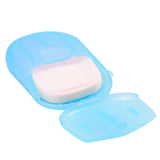 Portable Foaming Paper Soap Sheets Box Travel Bath Scented Hand Washing