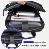 Waterproof Men's Backpack Laptop Bag Casual Rucksack