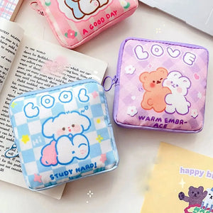 Portable Women Coin Purse Storage Bag Sanitary Pad Cosmetic Bags