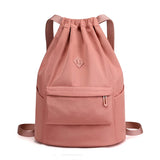 Portable Women Drawstring Backpack Lightweight Waterproof Daypack