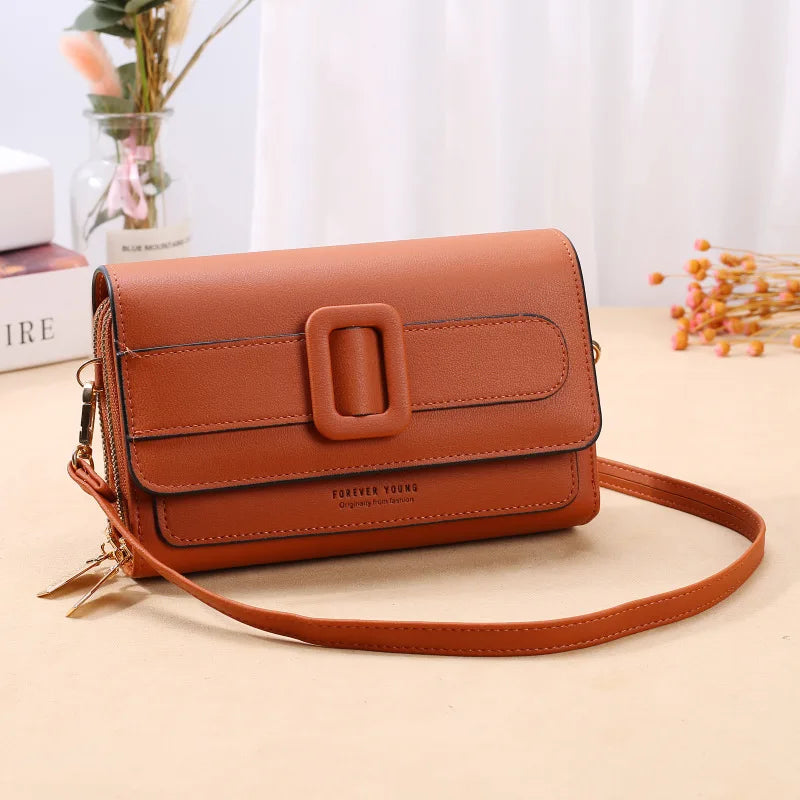 Women Shoulder Bag Soft Leather Messenger Purse Ladies Wallet