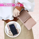 Women Shoulder Bag Cross Body Mobile Phone Touch Screen Window Mini Purse