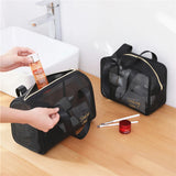 Portable Women Travel Toiletry Bag Makeup Storage Case Zipper Cosmetic Pouch