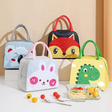 Portable Women's Lunch Box Bag Thermal Insulated Picnic Bento Bags