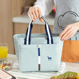 Portable Women's Thermal Lunch Bag Insulated Lunch Box Waterproof Picnic Tote