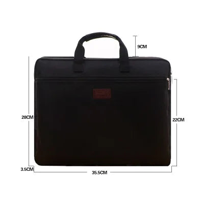 Canvas A4 Document Bag Multi-layer Briefcase