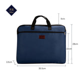 Canvas A4 Zipper Bag Office Briefcase Large Capacity Multi-layer Information Bag