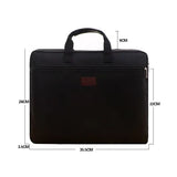 Canvas A4 Document Bag Office Zipper Briefcase