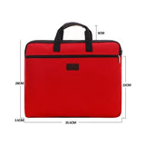 Canvas A4 Document Bag Office Zipper Briefcase
