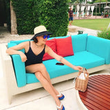 Handwoven Straw Rattan Shoulder Bag, Casual Small Square Handbag