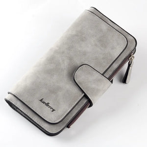Vrouwen Lederen Portemonnee Clutch - Luxe Kaarthouder