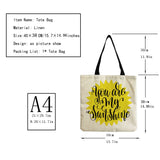 Positive Energy Sunshine Print Tote Bag for Women