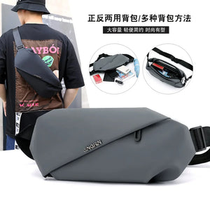 Men's Chest Bag Polyester Waist Crossbody Bag