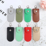 Leather Pouch Case Keychain for USB Flash Drive Memory Stick