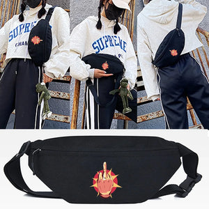 Power Palm Print Waist Bag Sport Chest Bag Running Waist Bag