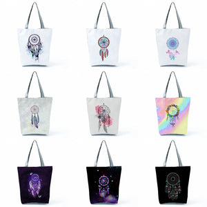 Bohemian Style Dream Catcher Tote Bag for Girls