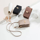 Prati Small Fresh PU Mobile Phone Bag Vertical Mini Shoulder Bag