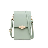 Prati Small Fresh PU Mobile Phone Bag Vertical Mini Shoulder Bag
