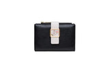 Prati's Three-Fold Zipper Short Wallet with Buckle