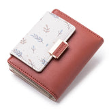 Prati's Women's Short Small Fresh Flower Print Purse Wallet