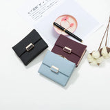 Prati's Women's Wallet Three-Fold Clip Short Wallet