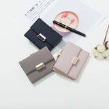 Prati's Women's Wallet Three-Fold Clip Short Wallet