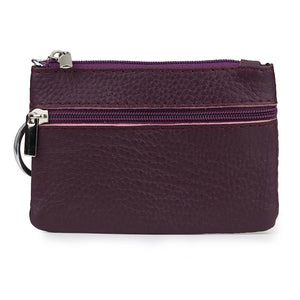 Cowhide Leather Key Wallet Housekeeper Multi-function Key Bag