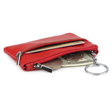 Cowhide Leather Key Wallet Housekeeper Multi-function Key Bag