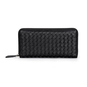 High Sheepskin Long Zipper Wallet For Men