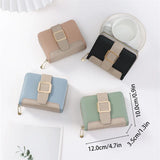 PU Leather Short Wallet Clutch Bag Dual Purpose