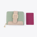 PU Leather Short Wallet Clutch Bag Dual Purpose