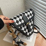 PU Leather Western Style Shoulder Bag Retro All-match Messenger Bag