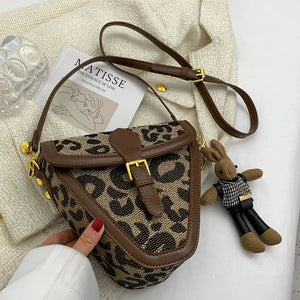 PU Leather Western Style Shoulder Bag Retro All-match Messenger Bag