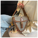 PU Leather Western Style Shoulder Bag Retro All-match Messenger Bag